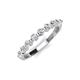 3 - Venice 2.70 mm Round Lab Grown Diamond 9 Stone Wedding Band 