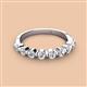 3 - Venice 3.00 mm Round Diamond 9 Stone Wedding Band 