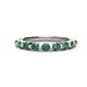 1 - Venice 3.00 mm Round Lab Created Alexandrite 9 Stone Wedding Band 