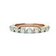 1 - Venice 3.00 mm Round Opal 9 Stone Wedding Band 
