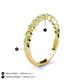 4 - Venice 2.50 mm Round Peridot 11 Stone Wedding Band 