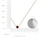 3 - Merilyn 4.00 mm Round Red Garnet Bezel Set Solitaire Pendant 