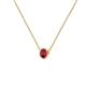 2 - Merilyn 4.40 mm Round Ruby Bezel Set Solitaire Pendant 