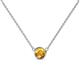 1 - Merilyn 5.00 mm Round Citrine Bezel Set Solitaire Pendant 