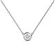 1 - Merilyn 5.00 mm Round White Sapphire Bezel Set Solitaire Pendant 