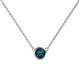 1 - Merilyn 5.00 mm Round London Blue Topaz Bezel Set Solitaire Pendant 