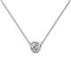 1 - Merilyn 5.00 mm Round Diamond Bezel Set Solitaire Pendant 