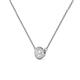 3 - Merilyn 5.00 mm Round White Sapphire Bezel Set Solitaire Pendant 