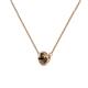 3 - Merilyn 5.00 mm Round Smoky Quartz Bezel Set Solitaire Pendant 