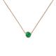 1 - Merilyn 3.50 mm Round Emerald Bezel Set Solitaire Pendant 