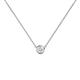 1 - Merilyn 3.50 mm Round White Sapphire Bezel Set Solitaire Pendant 