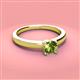 3 - Kyle 6.50 mm Round Peridot Solitaire Engagement Ring 