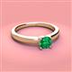 3 - Kyle 6.00 mm Round Emerald Solitaire Engagement Ring 