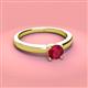 3 - Kyle 6.00 mm Round Ruby Solitaire Engagement Ring 