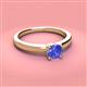 3 - Kyle 6.50 mm Round Tanzanite Solitaire Engagement Ring 