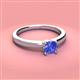 3 - Kyle 6.50 mm Round Tanzanite Solitaire Engagement Ring 