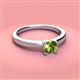 3 - Kyle 6.50 mm Round Peridot Solitaire Engagement Ring 