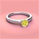 3 - Kyle 6.00 mm Round Yellow Diamond Solitaire Engagement Ring 