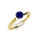 4 - Kyle 6.00 mm Round Blue Sapphire Solitaire Engagement Ring 