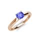 4 - Kyle 6.50 mm Round Tanzanite Solitaire Engagement Ring 