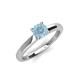 4 - Kyle 6.50 mm Round Aquamarine Solitaire Engagement Ring 