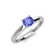 4 - Kyle 6.50 mm Round Tanzanite Solitaire Engagement Ring 