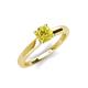 4 - Kyle 6.00 mm Round Yellow Diamond Solitaire Engagement Ring 