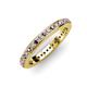 3 - Caitlin 1.60 mm Amethyst and Diamond Eternity Band 