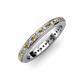 3 - Caitlin 1.60 mm Citrine and Diamond Eternity Band 