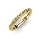 3 - Caitlin 1.60 mm Citrine and Diamond Eternity Band 