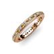 3 - Caitlin 1.60 mm Citrine and Diamond Eternity Band 