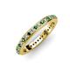 3 - Caitlin 1.60 mm Emerald and Diamond Eternity Band 
