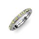 3 - Caitlin 1.60 mm Yellow Sapphire and Diamond Eternity Band 