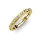 3 - Caitlin 1.60 mm Yellow Sapphire and Diamond Eternity Band 