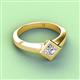 4 - Emilia 5.50 mm Princess Cut Diamond Solitaire Engagement Ring 