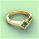 4 - Emilia 6.00 mm Princess Cut Lab Created Alexandrite Solitaire Engagement Ring 