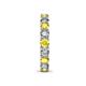 7 - Laida 3.40 mm Yellow Sapphire and Diamond Eternity Band 