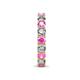 7 - Laida 3.40 mm Pink Sapphire and Diamond Eternity Band 