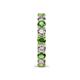 7 - Laida 3.40 mm Green Garnet and Diamond Eternity Band 