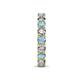 7 - Laida 3.40 mm Aquamarine and Diamond Eternity Band 