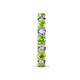 7 - Laida 3.40 mm Peridot and Diamond Eternity Band 