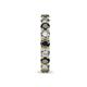 7 - Laida 3.40 mm Black and White Diamond Eternity Band 