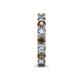 7 - Laida 3.40 mm Smoky Quartz and Diamond Eternity Band 