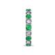 7 - Laida 3.40 mm Emerald and Diamond Eternity Band 