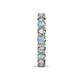 7 - Laida 3.40 mm Aquamarine and Diamond Eternity Band 