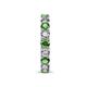 7 - Laida 3.40 mm Green Garnet and Diamond Eternity Band 