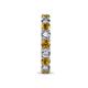 7 - Laida 3.40 mm Citrine and Diamond Eternity Band 