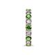 7 - Laida 3.40 mm Green Garnet and Diamond Eternity Band 