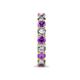 7 - Laida 3.40 mm Amethyst and Diamond Eternity Band 