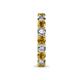 7 - Laida 3.40 mm Citrine and Diamond Eternity Band 